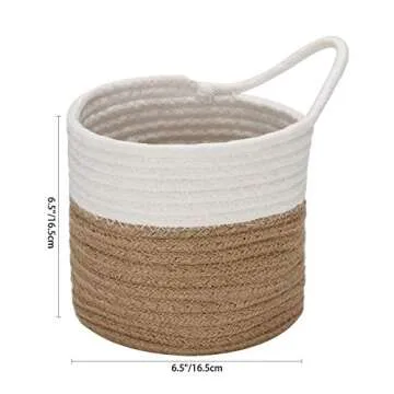 Hanging Cotton Rope Baskets - Stylish Home Storage Solution