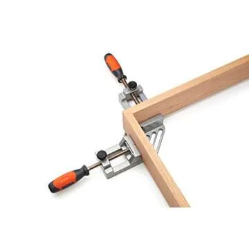 Bora 90 Degree Corner Clamp Bora 551025 – the Quick Release Corner Vise That Holds Your Material Fast at a Perfect Right Angle, Making Frame and Box Projects a Breeze.