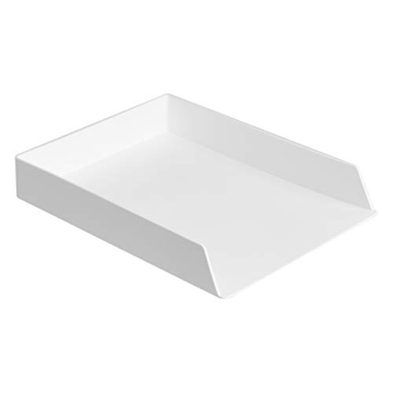 Amazon Basics Rectangular Plastic Letter Tray 2-Pack