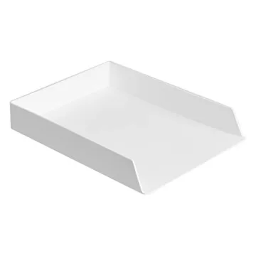 Amazon Basics Rectangular Plastic Letter Tray 2-Pack