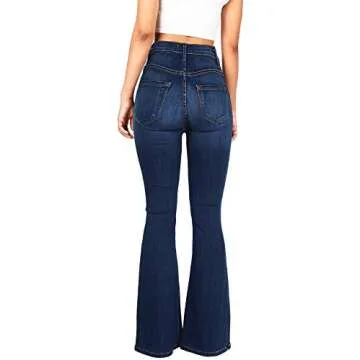 Vibrant Women’s Flare Denim Jeans – Stylish & Comfortable