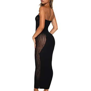 Women's Criss Cross Halter Maxi Dress for Parties