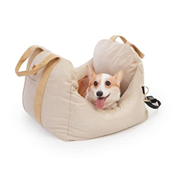 PET AWESOME Dog Car Seat, Puppy Booster Seat, Travel Carrier Bed for Small and Medium Pets