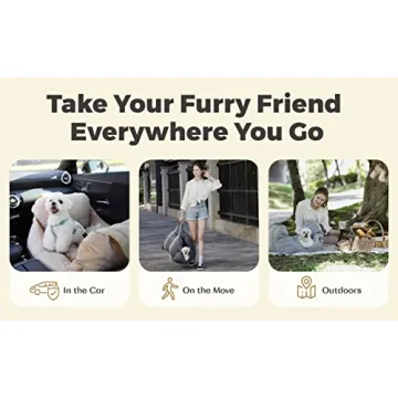 PET AWESOME Dog Car Seat for Safe Pet Travel