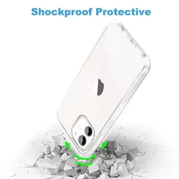 JJGoo Compatible with iPhone 11 Case, Clear TPU Phone Cases Shockproof Bumper Cover Anti-Scratch Protective Slim Thin Crystal Phone Case for 11 6.1inch