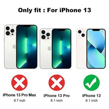 OOK Compatible with iPhone 13 Case Cute Cow Print Fashion Slim Lightweight Camera Protective Soft Flexible TPU Rubber for iPhone 13 with [Screen Protector]-Pink