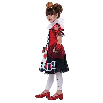 California Costumes Child Deluxe Queen of Hearts Costume, Small