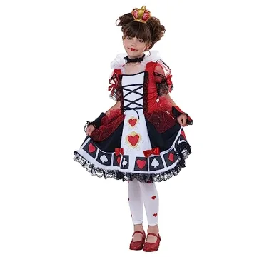 California Costumes Child Deluxe Queen of Hearts Costume, Small