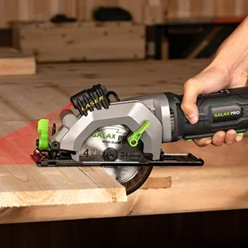 GALAX PRO Mini Circular Saw with Laser Guide for Precision Cuts