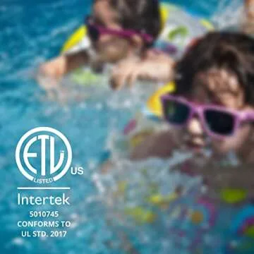 Techko S189 Ultra Slim Safe Pool Alarm for Kids, ETL Listed UL 2017 Compliant, Indoor/Outdor Weather...
