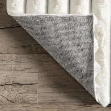 nuLOOM 4' x 6' Cozy Plush SuperiorWash Area Rug, Machine Washable, Non-Slip, Soft Fluffy Shag Carpet for Living Room Bedroom Kids Room Nursery Home Decor, Kai White