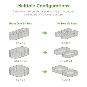 Best Choice Products 8x2x2ft Metal Raised Garden Bed, Oval Outdoor Deep Root Planter Box for Vegetables, Herbs w/ 4 Support Bars, 215 Gal Capacity - Charcoal
