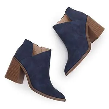 Stylish Women's Cut Out Mid Heel Booties for Comfort