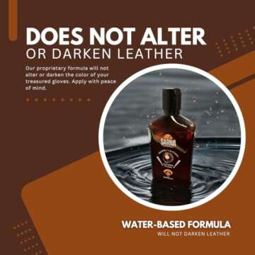 Glove Leather Cleaner - Use on Baseball Gloves, Softball Gloves, and Other Leather Sports Equipment (8.0 oz) - Made in USA!