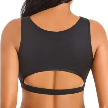 Push up Sports Bra for Women Sexy Hollow Crop Tops with Removable Cups Yoga Workout Fitness Yoga Bra Medium Support Black Small