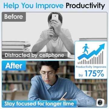 HAUKINIX Pomodoro Timer Productivity Timer Focus Timer 99 Min Visual Timer Countdown Stopwatch Desk ...