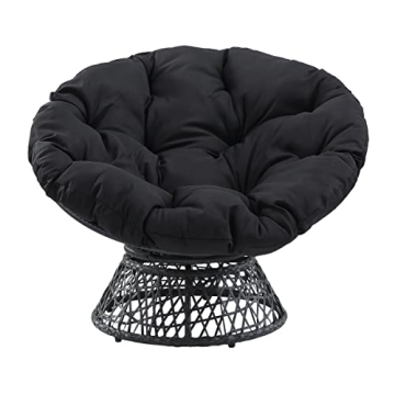 Stylish OSP Home Furnishings Papasan Chair with Swivel