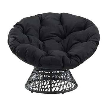 Stylish OSP Home Furnishings Papasan Chair with Swivel