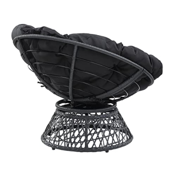 Stylish OSP Home Furnishings Papasan Chair with Swivel
