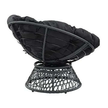 Stylish OSP Home Furnishings Papasan Chair with Swivel