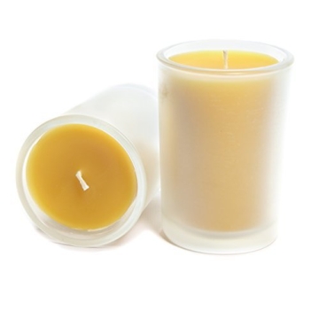 Bluecorn Beeswax 8.5oz Pure Raw Candle in Glass