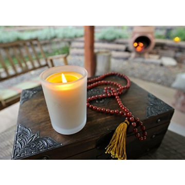 Bluecorn Beeswax 8.5oz Pure Raw Candle in Glass