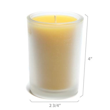 Bluecorn Beeswax 8.5oz Pure Raw Candle in Glass