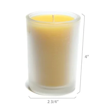 Bluecorn Beeswax 8.5oz Pure Raw Candle in Glass