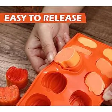 Webake Pumpkin Chocolate Mold Silicone for Baking Treats
