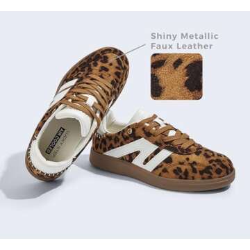 LUCKY STEP Women Classic Retro Gum Sole Fashion Sneakers - Casual Trainers for All Occasions