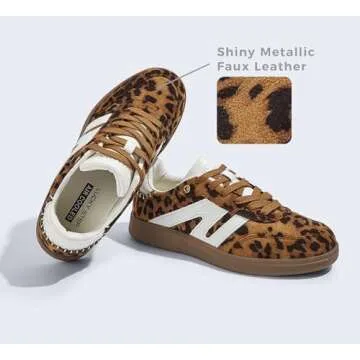 LUCKY STEP Women Classic Retro Gum Sole Fashion Sneakers - Casual Trainers for All Occasions