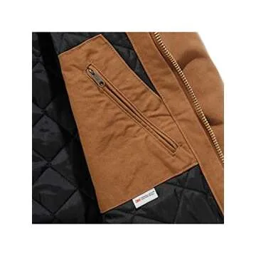 Carhartt mens Active Jacket J130 (Big & Tall) Work Utility Outerwear, Carhartt Brown, X-Large US