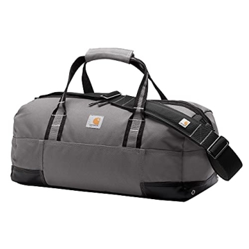 Carhartt Essential Classic Duffel - Heavy-Duty Gear Bag for Jobsite, Gym, & Travel - Grey 35L