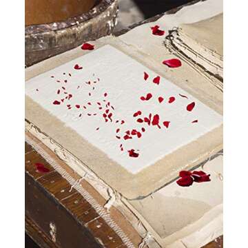 Caydo DIY Paper Making Kit with Dried Flowers & Frame