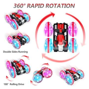 Toys for 5-12 Year Old Boys Amphibious RC Car for Kids 2.4 GHz Remote Control Boat Waterproof RC Stu...