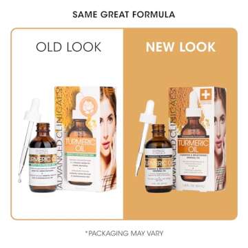 Advanced Clinicals Turmeric Oil Blemish Control Facial Skin Care Serum | Antioxidant Moisturizer for...
