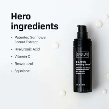 Revision Skincare D·E·J Daily Boosting Serum™, Anti Aging Serum, Reduces Wrinkles, Supports Skin Firmness and Skin Elasticity, 1 fl oz