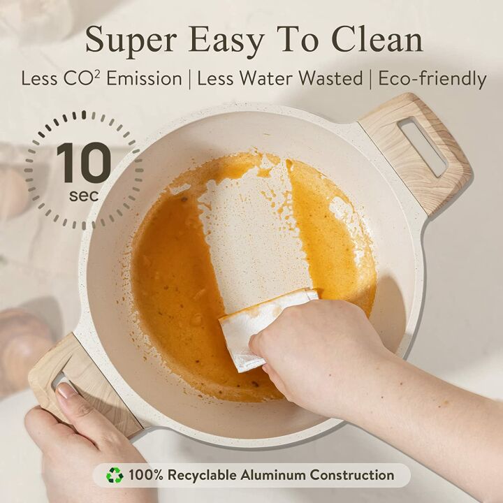 CAROTE Nonstick Granite Cookware Set, 11 Pcs