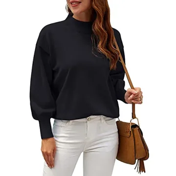 Stylish WEACZZY Black Oversized Sweater for Women