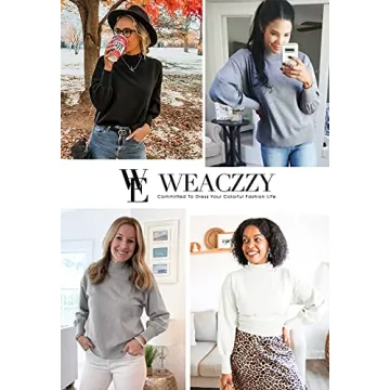 Stylish WEACZZY Black Oversized Sweater for Women