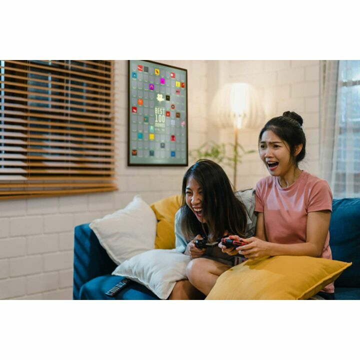 100 Movie Scratch Off Poster for Film Lovers