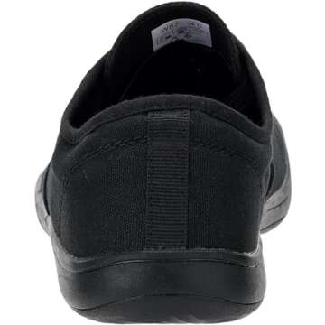 WHITIN Canvas Barefoot Sneakers for Men Wide Toe Box Minimalist Zero Drop Sole Shoes Minimus Extra Width Fit Size 13 13W Gym Bare Feet Black 47