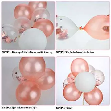 Outus Latex Confetti Balloon Cloud Cake Topper Acrylic Happy Birthday Cake Topper Mini Balloon Garland Cake Decorations for Birthday Party Cake Supplies