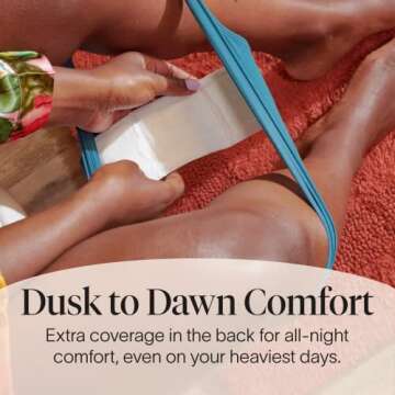 Cora 100% Organic Cotton Topsheet Pads | Ultra Thin Period Pads with Wings | Overnight Absorbency | Ultra-Absorbent Sanitary Pads for Women (72 Count)