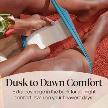 Cora Organic Cotton Ultra Thin Overnight Pads for Comfort