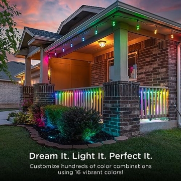 Color Changing Outdoor String Lights - 48ft Enbrighten