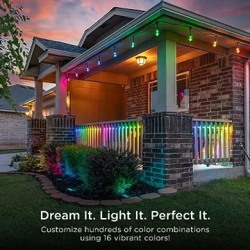 Color Changing Outdoor String Lights - 48ft Enbrighten