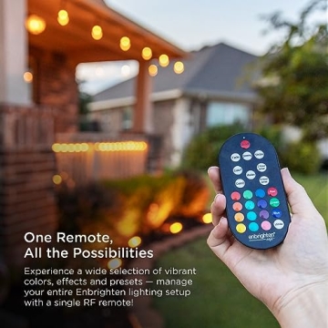 Color Changing Outdoor String Lights - 48ft Enbrighten