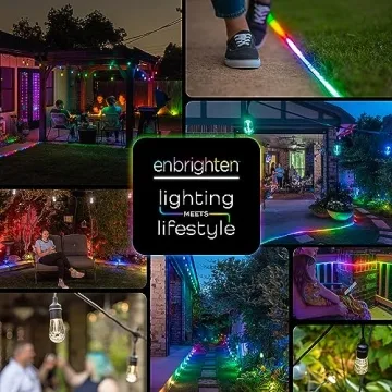 Color Changing Outdoor String Lights - 48ft Enbrighten