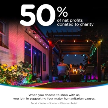 Color Changing Outdoor String Lights - 48ft Enbrighten